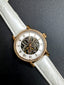 titus White strap White Dial Manual Winding