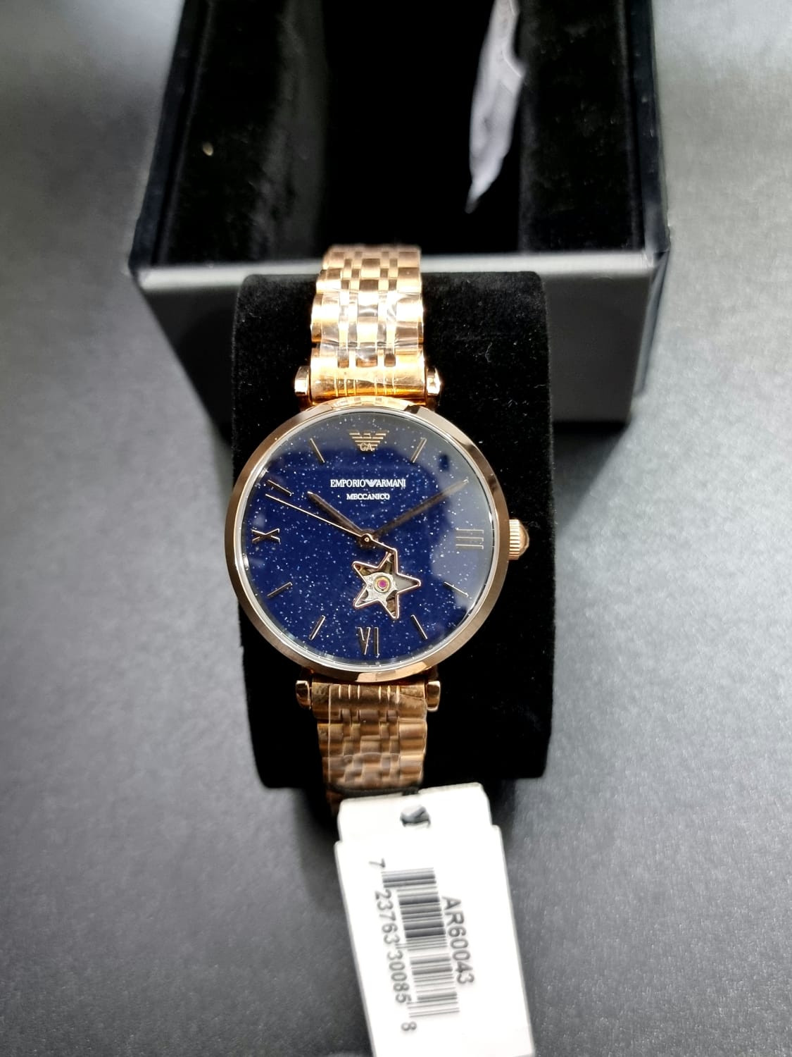 Emporio Armani Women’s Automatic Stainless Steel Blue Dial 34mm Watch AR60043