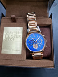 MICHAEL KORS Chronograph Blue Dial Rose Gold-tone Men's Watch MK5911