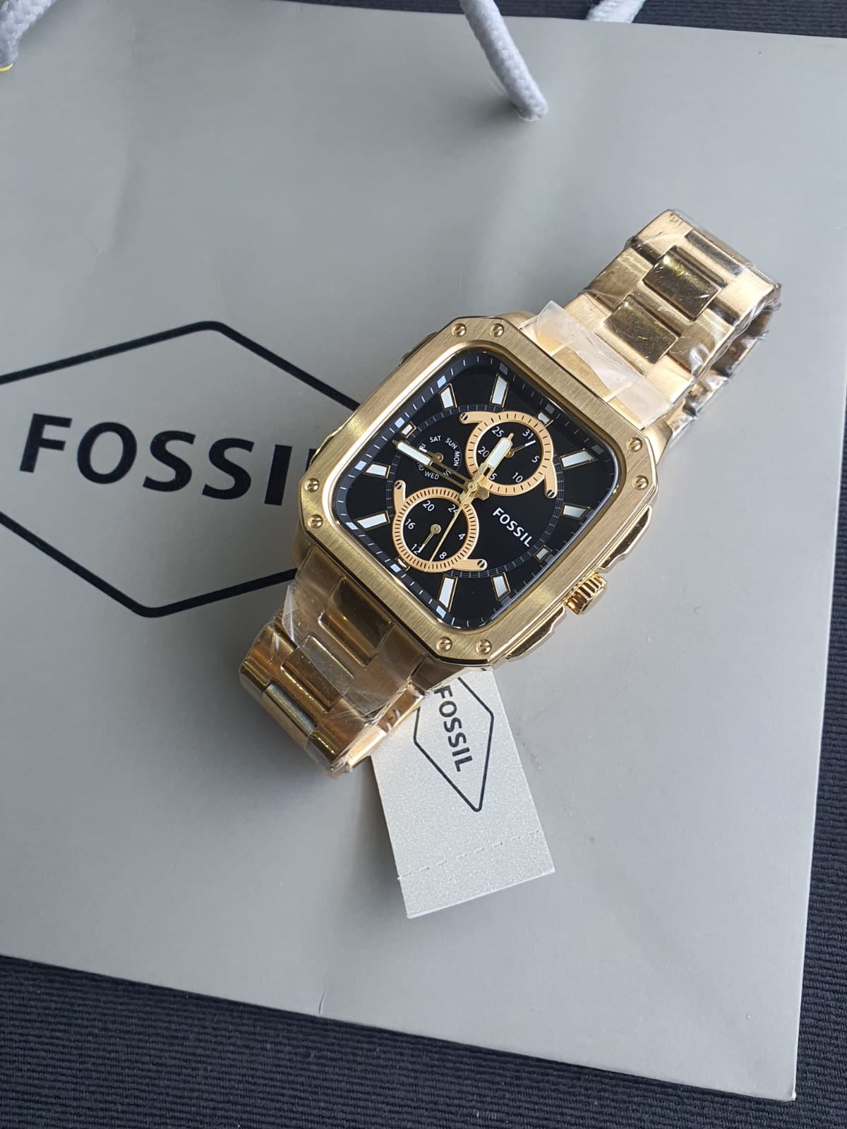Multifunction Gold-Tone Stainless Steel Watch
