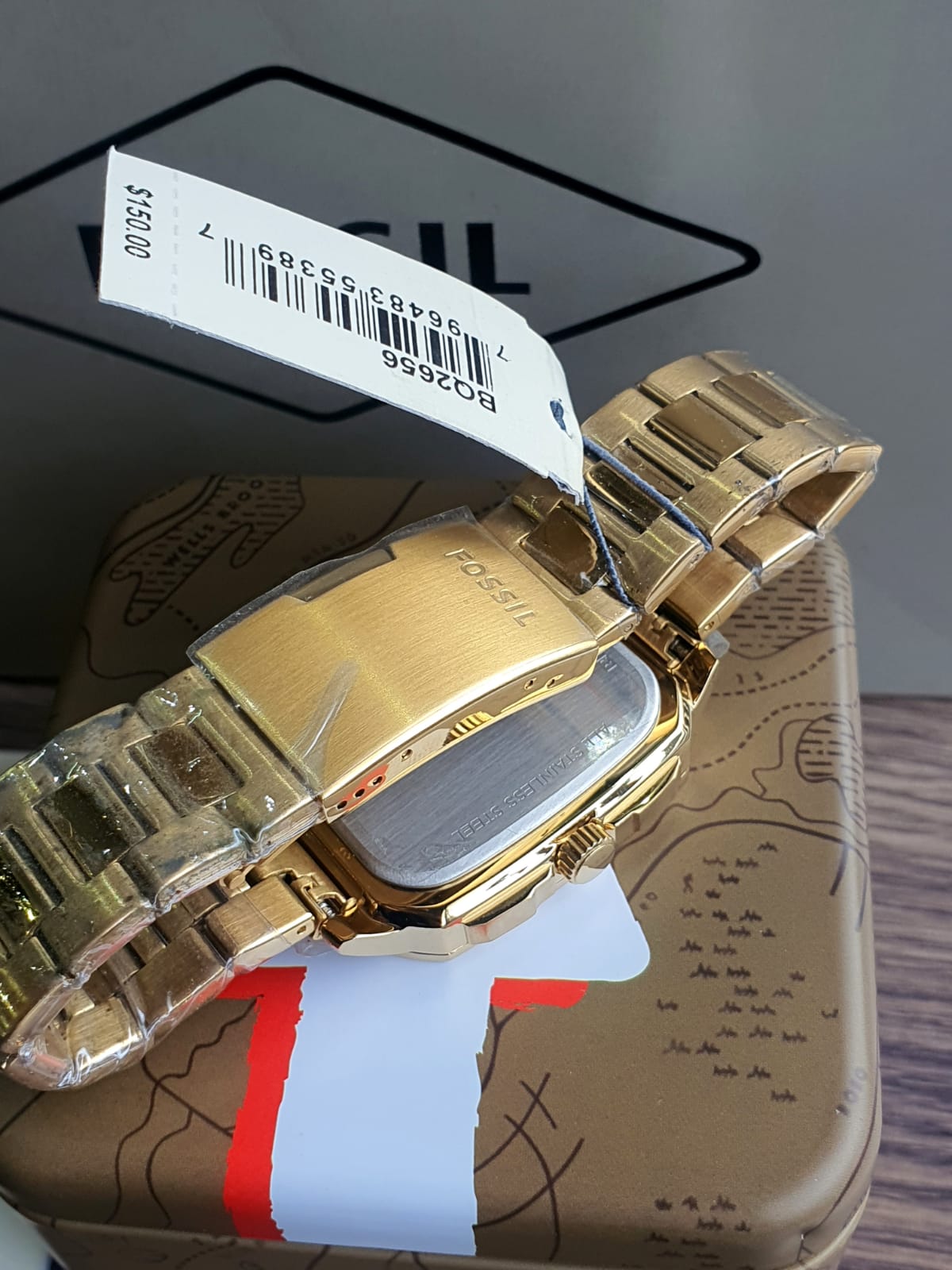 Multifunction Gold-Tone Stainless Steel Watch