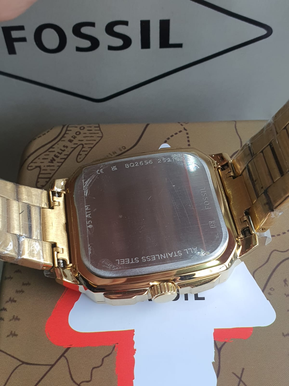 Multifunction Gold-Tone Stainless Steel Watch