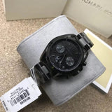 Michael Kors Women’s Quartz Stainless Steel Black Dial 39mm Watch MK6058