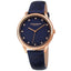 AKRIBOS XXIVQuartz Blue Dial Ladies Watch AK1115RGBU