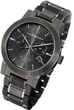 BURBERRY Chronograph Dark Grey Dial Black Ion-plated Men's Watch BU9354