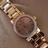 BURBERRY Rose Dial Diamond-set Bezel Rose Gold-tone Ladies Watch BU9225