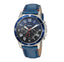 Fossil Men’s Chronograph Quartz Leather Strap Multi Color Dial 44mm Watch FS5373