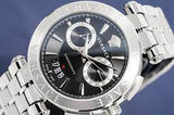 Versace Men’s Quartz Swiss Made Silver Stainless Steel Black Dial 45mm Watch VBR080017