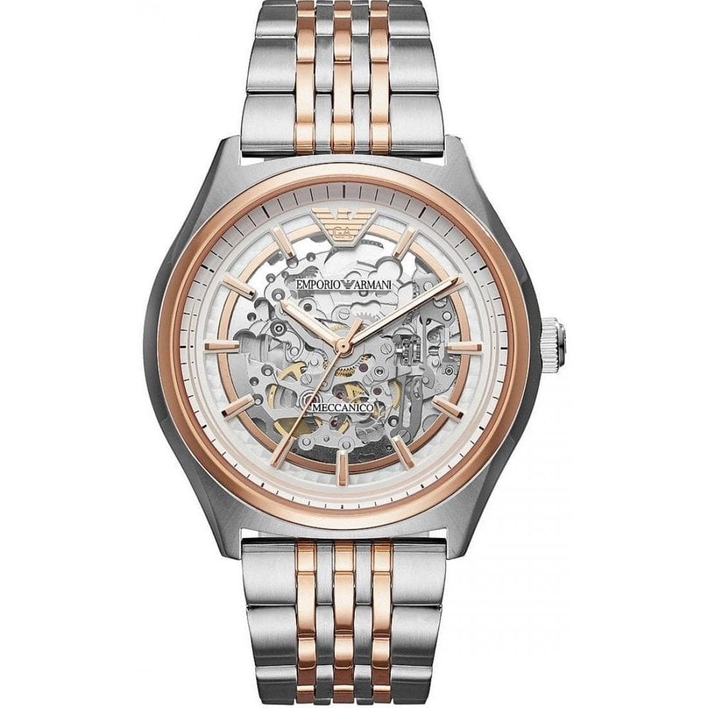 Emporio Armani Men’s Japanese Automatic Stainless Steel White Dial 43mm AR60002