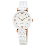 EMPORIO ARMANI Ceramica Mother of Pearl Ladies Watch AR1486