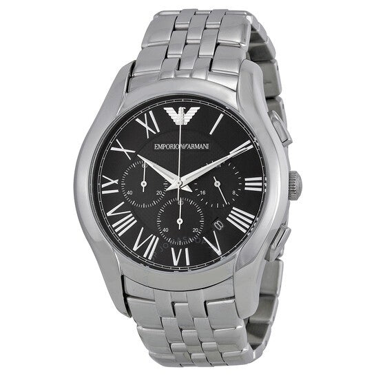 Emporio Armani Men’s Chronograph Stainless Steel Black Dial 44mm Watch AR1786