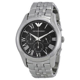 Emporio Armani Men’s Chronograph Stainless Steel Black Dial 44mm Watch AR1786
