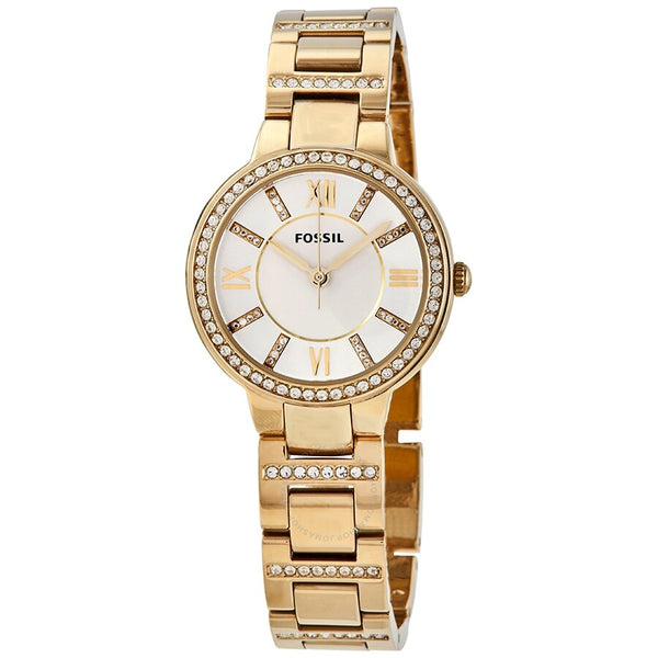 Gold plated fossil clearance watch