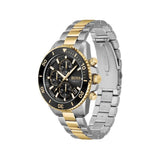 Hugo Boss Men’s Quartz Two-Tone Stainless Steel Black Dial 45mm Watch 1513908