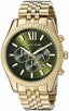 MICHAEL KORS Lexington Chronograph Green Dial Men's Watch MK8446