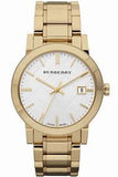 Burberry Men's BU9003 Large Check Goldtone Stainless Steel Bracelet Watch
