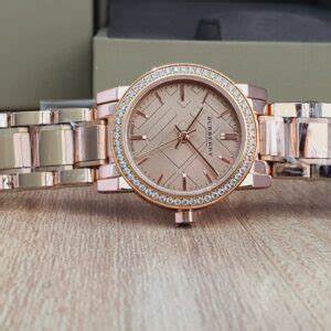 BURBERRY Rose Dial Diamond-set Bezel Rose Gold-tone Ladies Watch BU9225