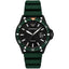 Emporio Armani Men’s Quartz Green Silicone Strap Black Dial 42mm Watch AR11464