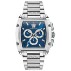 Versace Men’s Quartz Swiss Made Silver Stainless Steel Blue Dial 42mm Watch VE6H00423