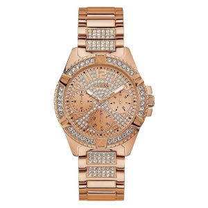 Guess Women’s Quartz Rose Gold Stainless Steel Rose Gold Dial 40mm Watch W1156L3 Hover Image