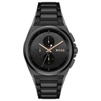 Hugo Boss Men’s Quartz Black Stainless Steel Black Dial 44mm Watch 1514068