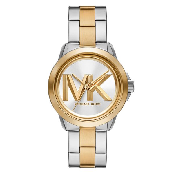 Michael Kors Women's Quartz Two Tone Stainless Steel Silver Dial