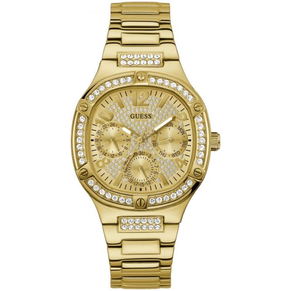 Guess Women’s Quartz Gold Stainless Steel Gold Dial 40mm Watch GW0558L2 Hover Image