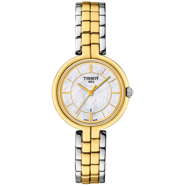 Tissot Flamingo Mother of Pearl Dial Ladies Watch T094.210.22.111.01 Hover Image