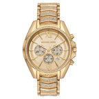 Michael Kors Women’s Quartz Gold Stainless Steel Gold Dial 44mm Watch MK6729