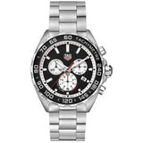 Tag Heuer Formula 1 Men’s Quartz Swiss Made Silver Stainless Steel Black Dial 43mm Watch CAZ101E.BA0842