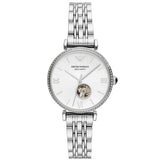 Emporio Armani Women’s Automatic Silver Stainless Steel Silver Dial 34mm Watch AR60022