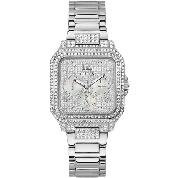 Guess Women’s Quartz Silver Stainless Steel Silver Dial 35mm Watch GW0472L1 Hover Image