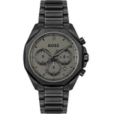 Hugo Boss Men’s Quartz Black Stainless Steel Grey Dial 42mm Watch 1514016