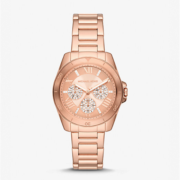 Michael Kors Women’s Quartz Rose Gold Stainless Steel Rose Gold Dial 36mm Watch MK7264 Hover Image