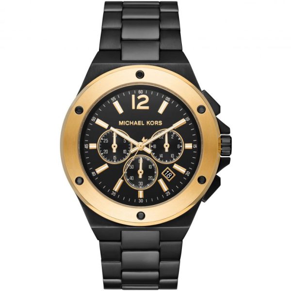 Michael Kors Men’s Quartz Black Stainless Steel Black Dial 45mm Watch MK8941 Hover Image