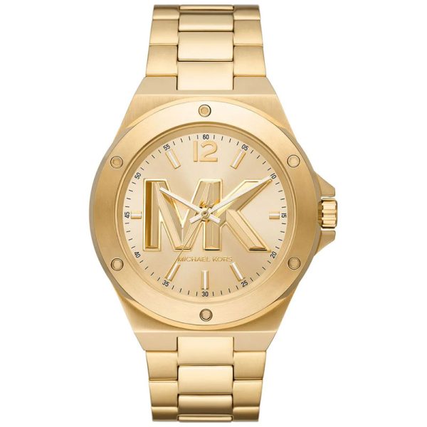 Michael Kors Men’s Quartz Gold Stainless Steel Gold Dial 45mm Watch MK8939 Hover Image