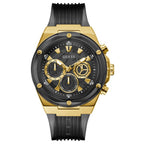 Guess Men’s Quartz Black Silicone Strap Black Dial 46mm Watch GW0425G1
