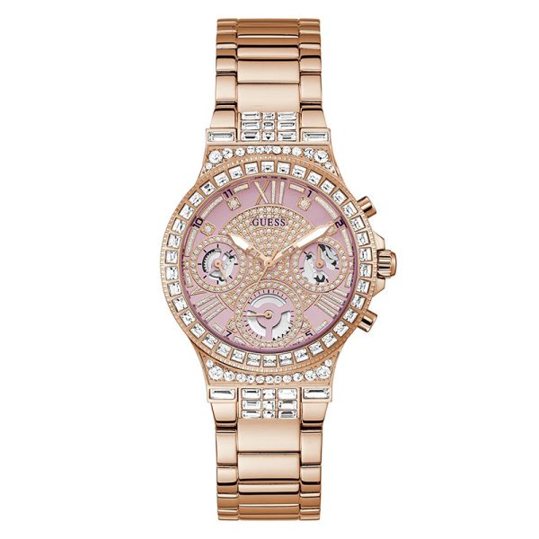 Guess Women’s Quartz Rose Gold Stainless Steel Rose Gold Dial 36mm Watch GW0320L6 Hover Image