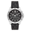 Michael Kors Men’s Quartz Black Silicone & Leather Strap Black Dial 45mm Watch MK8850