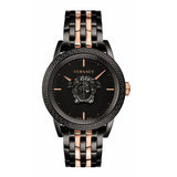 Versace Men’s Quartz Swiss Made Two-tone Stainless Steel Black Dial 43mm Watch VERD00618