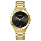 Guess Men’s Quartz Gold Stainless Steel Black Dial 44mm Watch GW0427G2