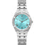 Guess Women’s Quartz Silver Stainless Steel Turquoise Color Dial 36mm Watch GW0033L7