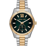 Michael Kors Men’s Quartz Two-tone Stainless Steel Green Dial 45mm Watch MK9063