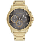 Tommy Hilfiger Men’s Quartz Gold Stainless Steel Grey Dial 46mm Watch 1791891