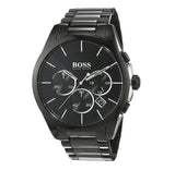 Hugo Boss Men’s Chronograph Quartz Stainless Steel Black Dial 46mm Watch 1513365