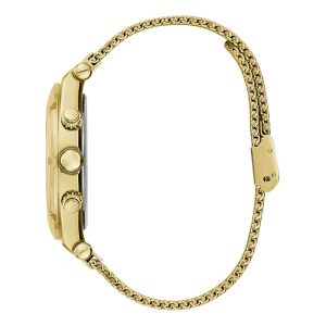 Guess Men’s Quartz Gold Stainless Steel Black Dial 44mm Watch GW0582G2 Main Image