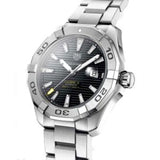 Tag Heuer Aquaracer Men’s Automatic Swiss Made Silver Stainless Steel Black Dial 43mm Watch WAY2010.BA0927