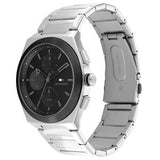 Tommy Hilfiger Men’s Quartz Silver Stainless Steel Black Dial 44mm Watch 1791897