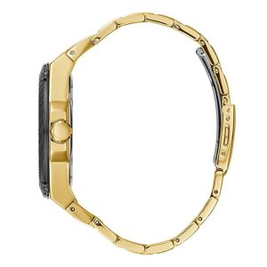 Guess Men’s Quartz Gold Stainless Steel Black Dial 45mm Watch W1305G2 Main Image