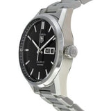 Tag Heuer Carrera Men’s Automatic Swiss Made Silver Stainless Steel Black Dial 41mm Watch WAR201A.BA0723